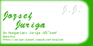 jozsef juriga business card